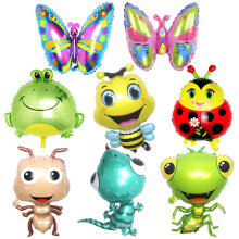 Детские вечеринка по случаю дня рождения детское сады счастливого детского дня мультипликационная мультипликация бабочка божьей коровки шарики фольги